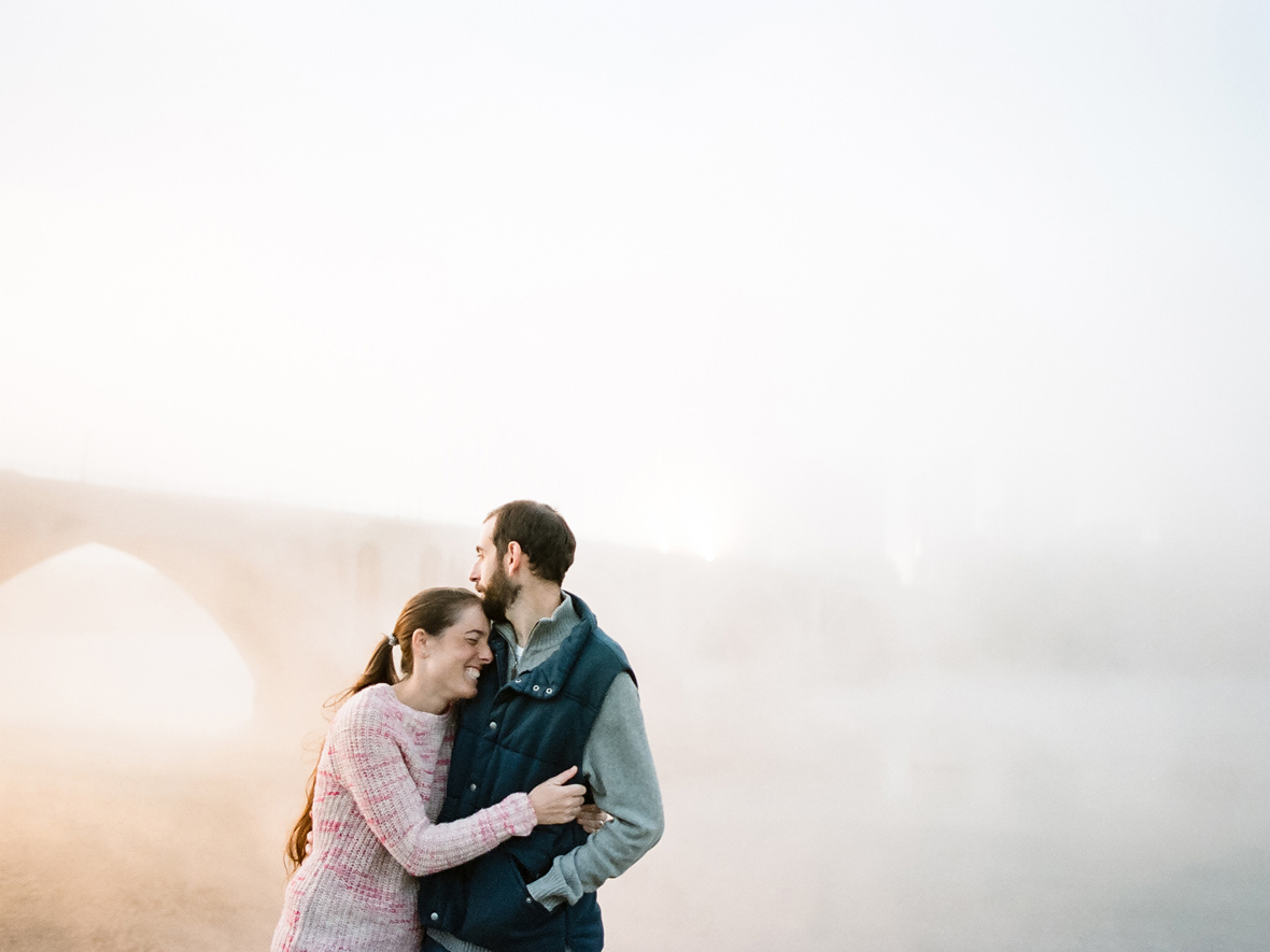 Georgetown Key Bridge Engagement Session by Alexandra Friendly Photography