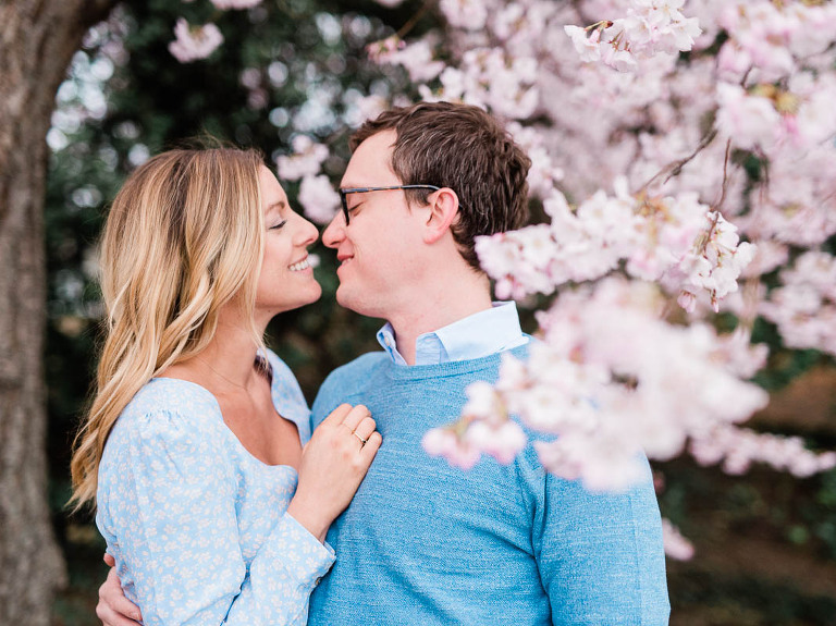 DC cherry blossom engagement session by Alexandra Friendly Photography. Click to see more!